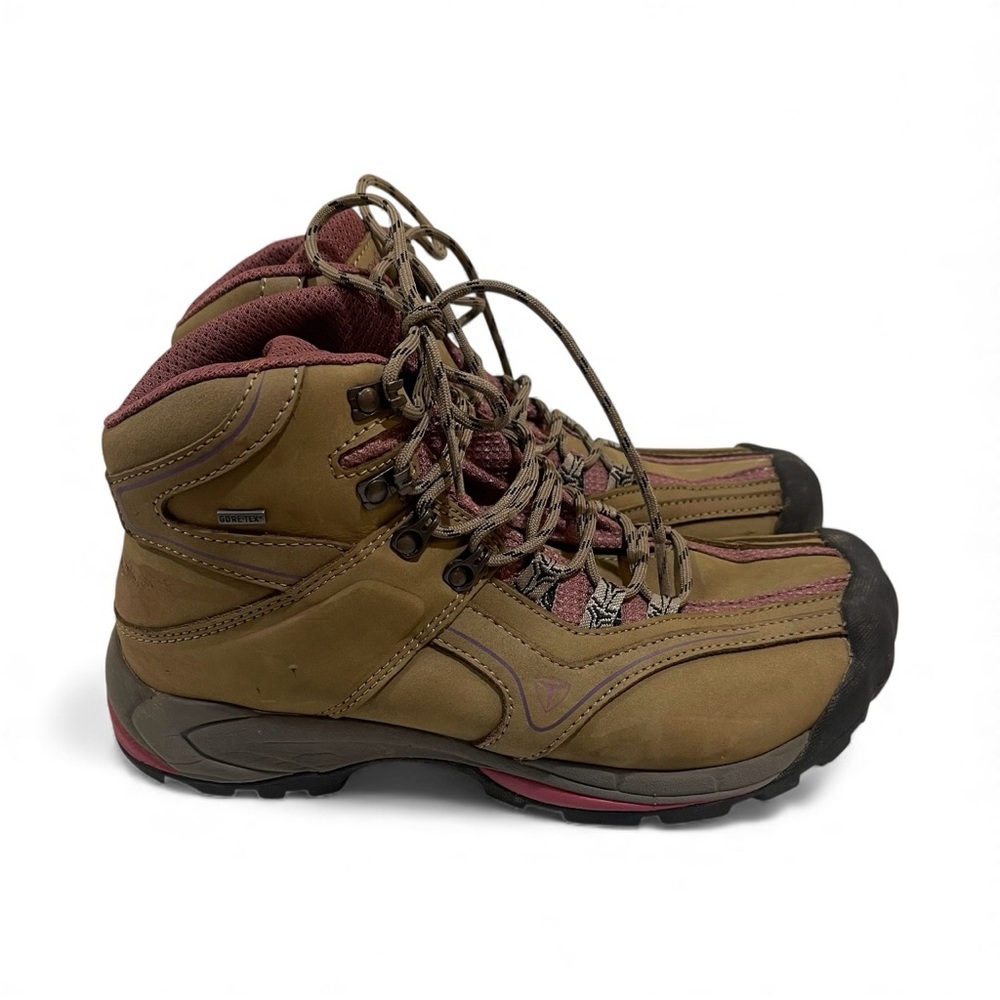 Women's  TREKSTA GORE -Brown pink Maguenta and Burgundy Hiking Boots